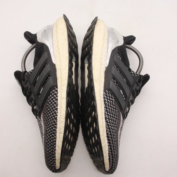 Adidas UltraBoost 2.0 Silver Medal Black Men's Size 10 Athletic Shoes BB4077 - Picture 8 of 9